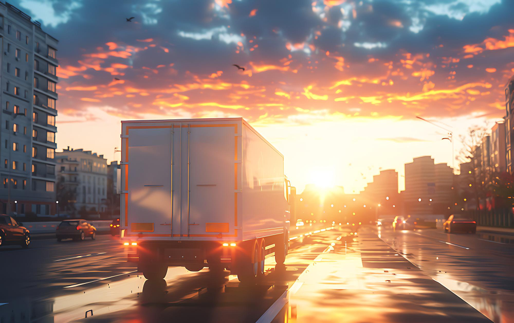 Refrigerated truck maintaining cold chain during a hot Western Australian summer day